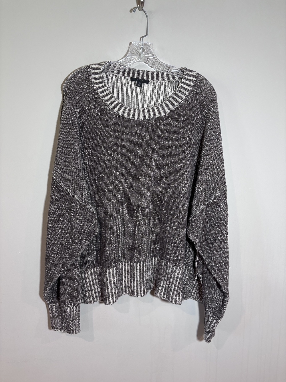 J.Crew Plus Size 3X Relaxed linen-cotton blend beach sweater